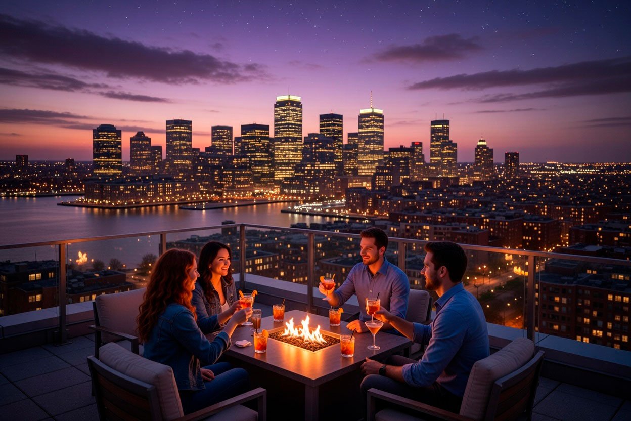 Let me tell you how a night in Boston really begins.