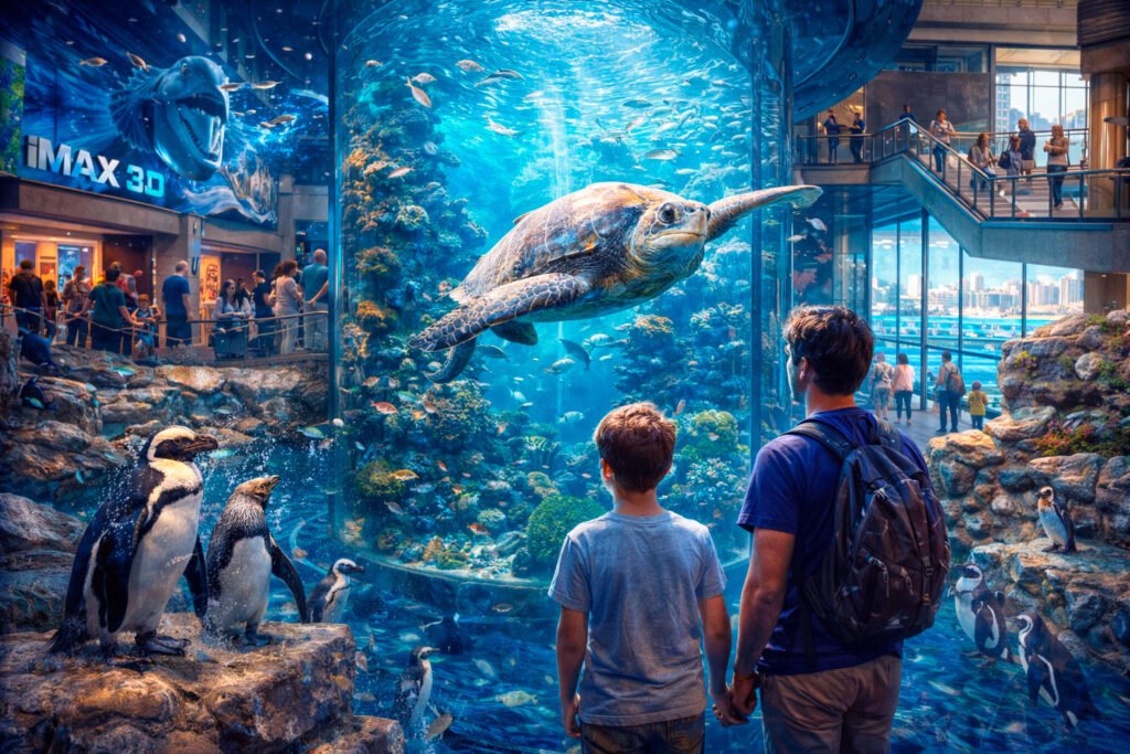 You don’t really plan to fall in love with the New England Aquarium.